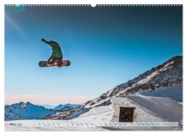 Produktbild: Snowboard - so cool (hochwertiger Premium Wandkalender 2026 DIN A2 quer), Kunstdruck in Hochglanz