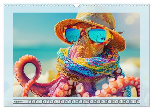 Produktbild: Tintenfisch Fashion. Coole Models zeigen die Trends (Wandkalender 2026 DIN A3 quer), CALVENDO Monatskalender
