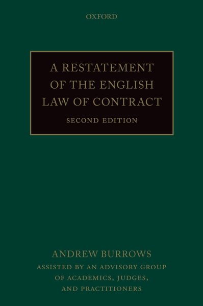 Produktbild: A Restatement of the English Law of Contract