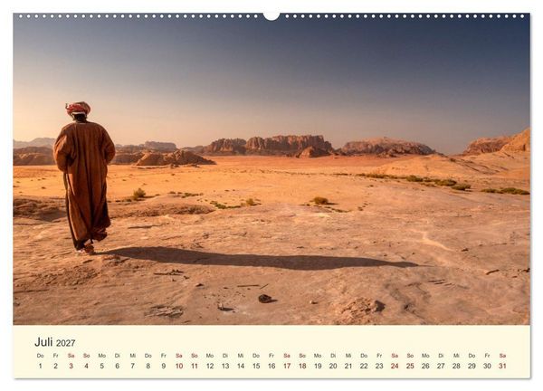 Produktbild: Jordanien Sand, Stein und Salz (Wandkalender 2027 DIN A2 quer), CALVENDO Monatskalender