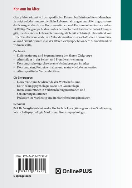 Produktbild: Konsum im Alter