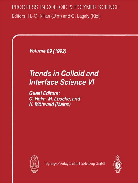 Produktbild: Trends in Colloid and Interface Science VI