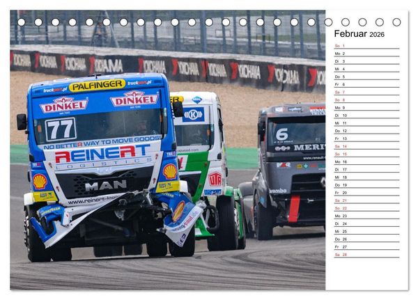 Produktbild: Faszination Truck Rennsport (Tischkalender 2026 DIN A5 quer), CALVENDO Monatskalender