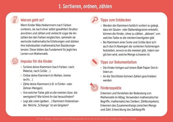 Produktbild: Mengen, Zahlen, Formen mit Alltagsmaterialien erforschen