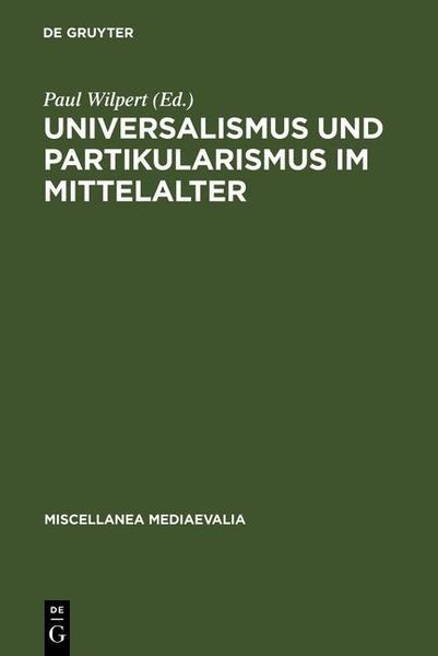 Produktbild: Universalismus und Partikularismus im Mittelalter