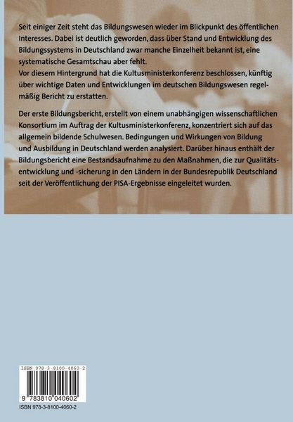 Produktbild: Bildungsbericht f&uuml;r Deutschland