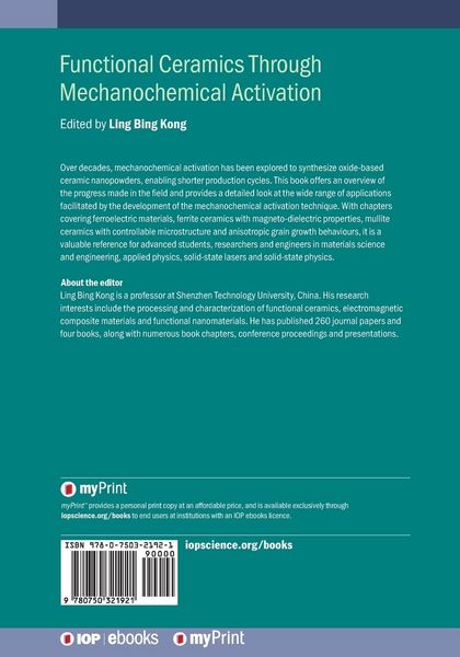 Produktbild: Functional Ceramics Through Mechanochemical Activation