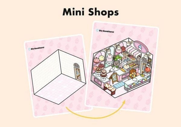 Produktbild: Sweet & Cosy Stickerbuch: Mini Shops