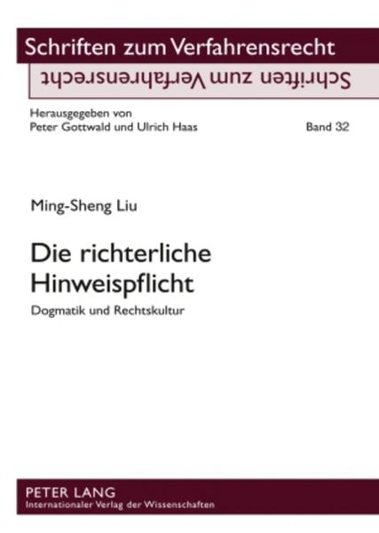Produktbild: Die richterliche Hinweispflicht