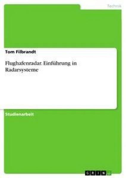 Produktbild: Flughafenradar. Einf&uuml;hrung in Radarsysteme