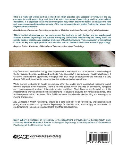 Produktbild: Key Concepts in Health Psychology