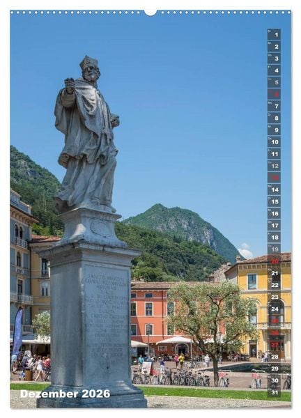 Produktbild: IDYLLISCHER GARDASEE Riva del Garda und Torbole (hochwertiger Premium Wandkalender 2026 DIN A2 hoch), Kunstdruck in Hochglanz