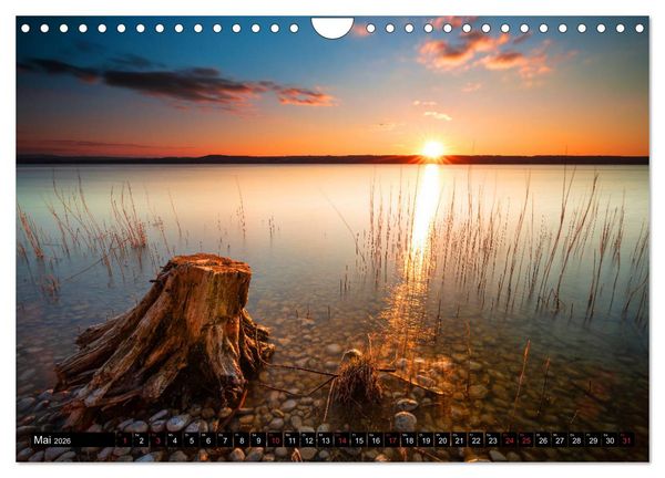Produktbild: Sch&ouml;ne Seen in Bayern (Wandkalender 2026 DIN A4 quer), CALVENDO Monatskalender