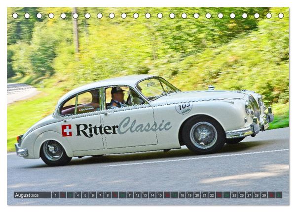 Produktbild: Adel verpflichtet - Englische Oldtimer am Berg (Tischkalender 2025 DIN A5 quer), CALVENDO Monatskalender