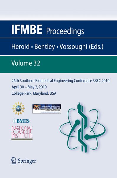 Produktbild: 26th Southern Biomedical Engineering ConferenceSBEC 2010 April 30 - May 2, 2010 College Park, Maryland, USA