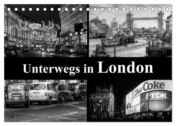 Produktbild: Unterwegs in London (Tischkalender 2026 DIN A5 quer), CALVENDO Monatskalender