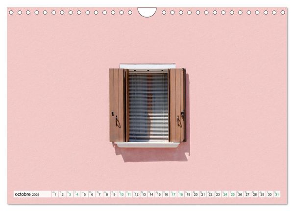 Produktbild: Burano et Minimalisme (Calendrier mural 2026 DIN A4 vertical), CALVENDO calendrier mensuel