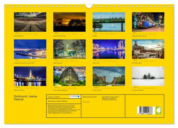 Produktbild: Dortmund, meine Heimat (Wandkalender 2026 DIN A3 quer), CALVENDO Monatskalender