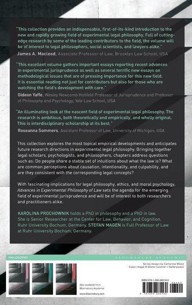 Produktbild: Advances in Experimental Philosophy of Law