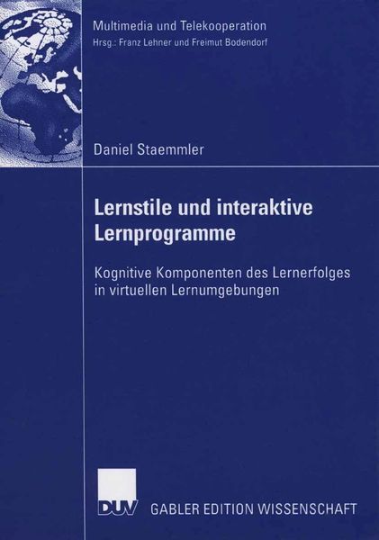 Produktbild: Lernstile und interaktive Lernprogramme