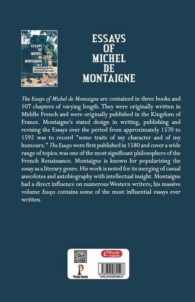 Produktbild: The Essays of Michel De Montaigne Vol II