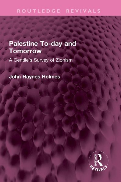 Produktbild: Palestine To-day and Tomorrow