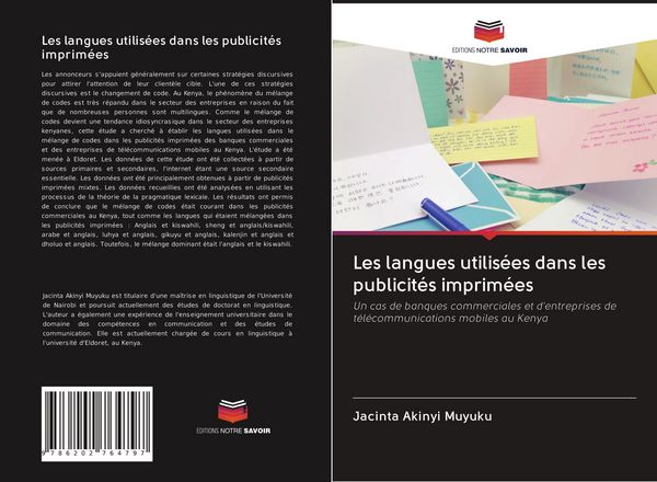 Produktbild: Les langues utilis&eacute;es dans les publicit&eacute;s imprim&eacute;es