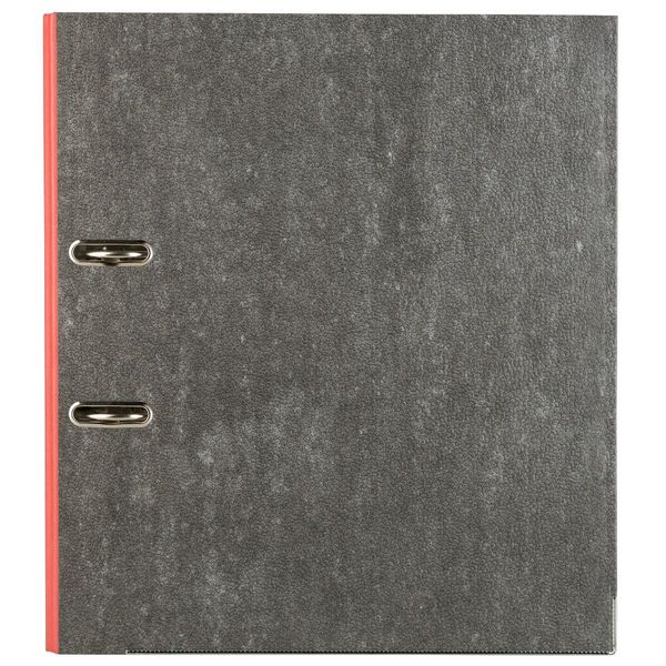 Produktbild: Idena Ordner aus Pappe Wolkenmarmor rot DIN A4 R&uuml;ckenbreite 8cm
