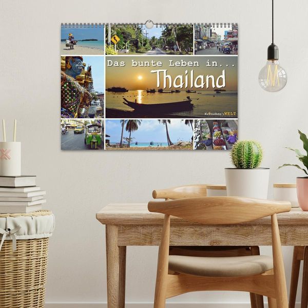 Produktbild: Das bunte Leben in Thailand (Wandkalender 2026 DIN A3 quer), CALVENDO Monatskalender