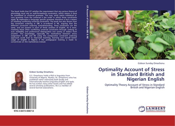 Produktbild: Optimality Account of Stress in Standard British and Nigerian English