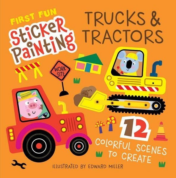 Produktbild: First Fun Sticker Painting: Trucks & Tractors