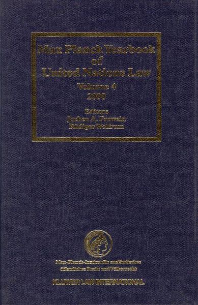 Produktbild: Max Planck Yearbook of United Nations Law 2000