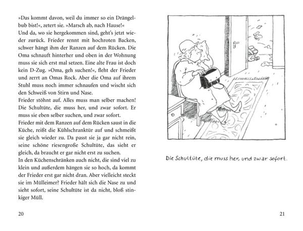 Produktbild: &raquo;Schule!&laquo;, schreit der Frieder, und die Oma, die kommt mit