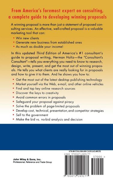 Produktbild: The Consultant's Guide to Proprosal Writing