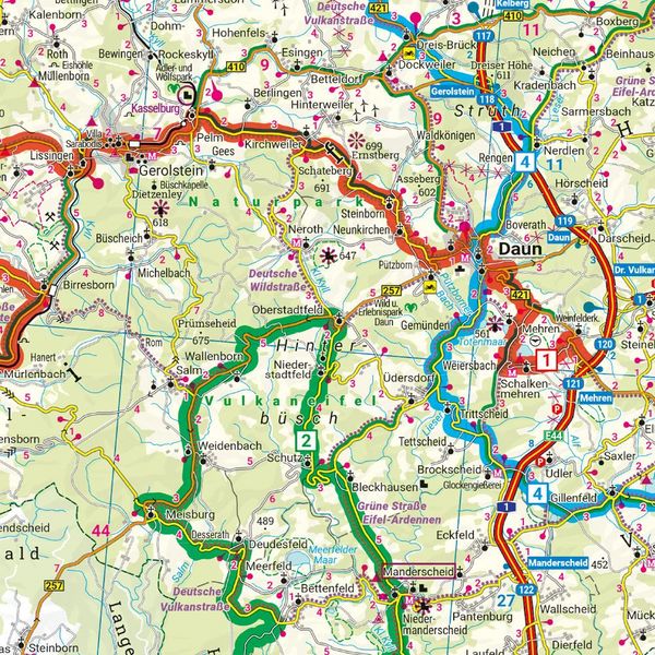 Produktbild: freytag & berndt Motorradkarte Eifel - Mosel - Hunsr&uuml;ck 1:200.000