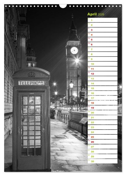 Produktbild: Big City London (Wandkalender 2026 DIN A3 hoch), CALVENDO Monatskalender