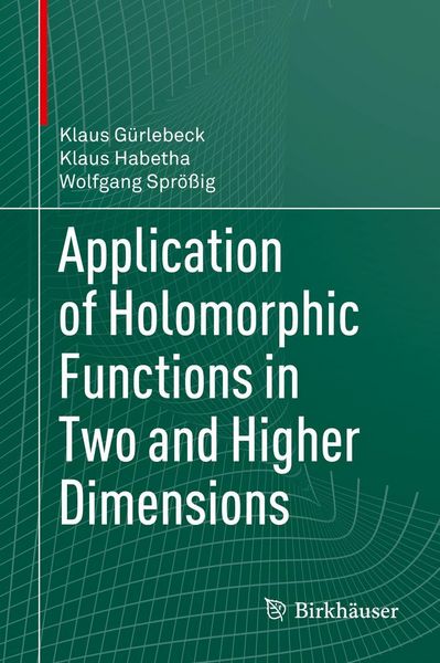 Produktbild: Application of Holomorphic Functions in Two and Higher Dimensions