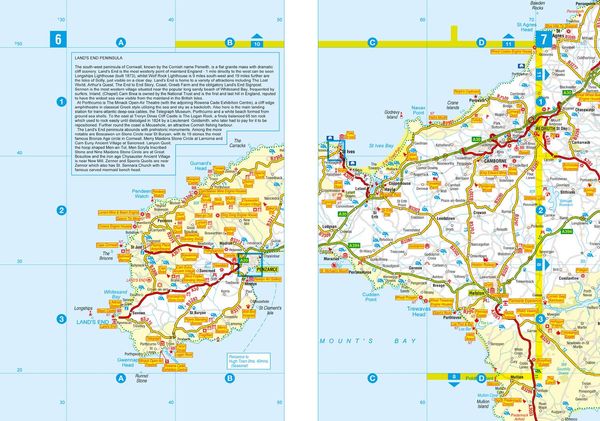 Produktbild: Devon, Cornwall and West Somerset Visitors' Atlas