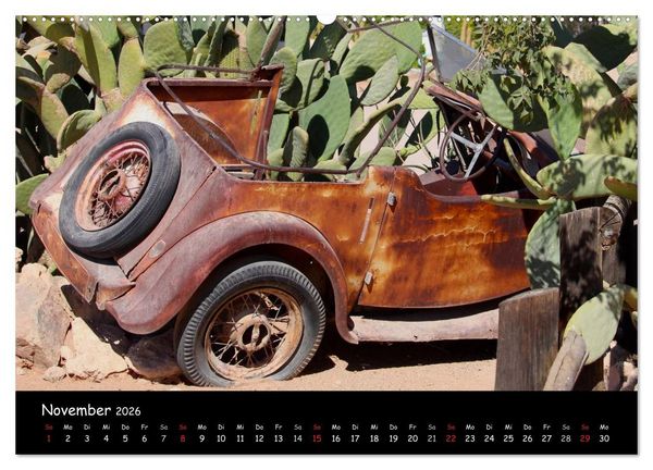 Produktbild: Faszination Namibia - Oldtimer mal anders (hochwertiger Premium Wandkalender 2026 DIN A2 quer), Kunstdruck in Hochglanz