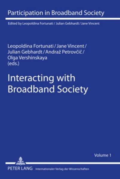 Produktbild: Interacting with Broadband Society