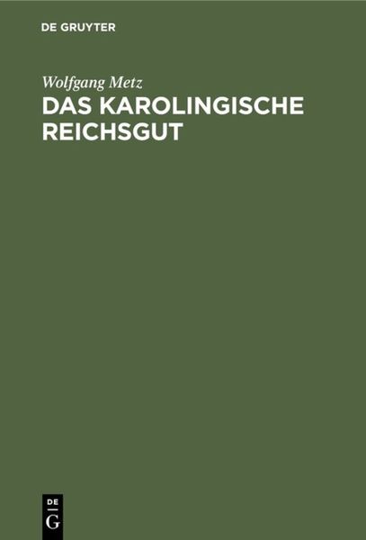 Produktbild: Das karolingische Reichsgut
