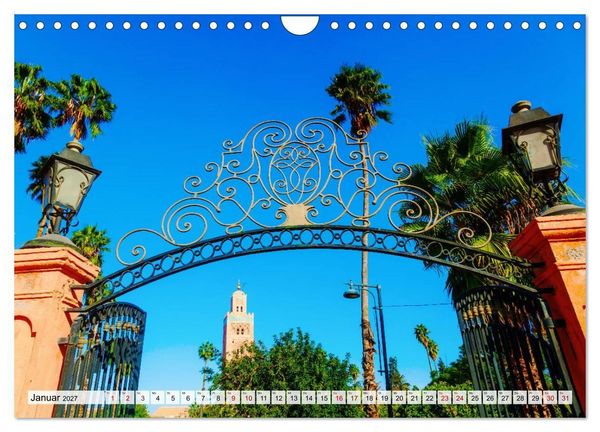 Produktbild: Marrakesch - Perle des S&uuml;dens (Wandkalender 2027 DIN A4 quer), CALVENDO Monatskalender