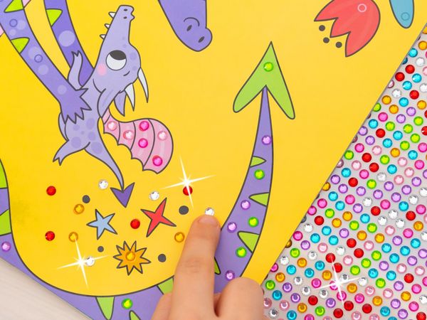 Produktbild: Mein Diamant-Stickerheft &ndash; Drachen