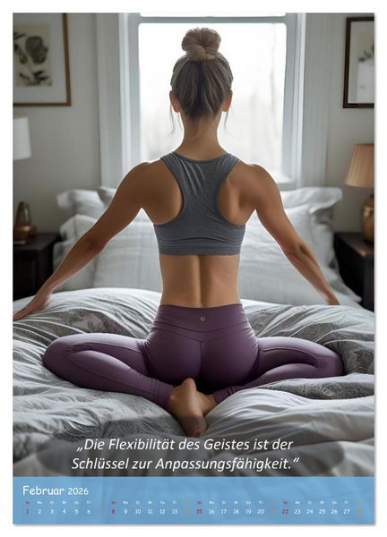 Produktbild: Yoga im Bett (Wandkalender 2026 DIN A3 hoch), CALVENDO Monatskalender