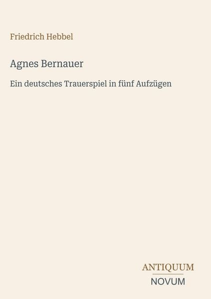 Produktbild: Agnes Bernauer