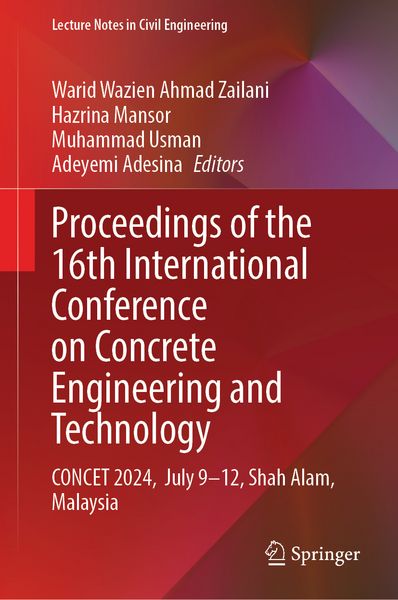 Produktbild: Proceedings of the 16th International Conference on Concrete Engineering and Technology