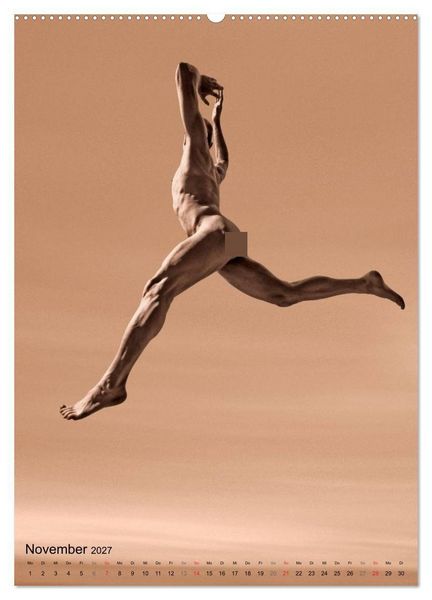 Produktbild: JUMP! ATHLETISCHE M&Auml;NNERAKTE (Wandkalender 2027 DIN A2 hoch), CALVENDO Monatskalender