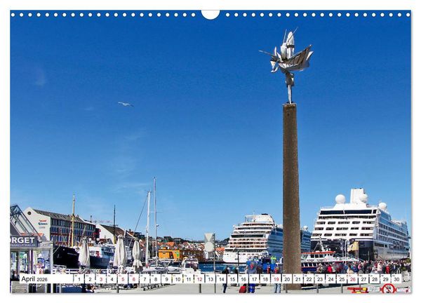 Produktbild: Sommer in Stavanger vom Frankfurter Taxifahrer Petrus Bodenstaff (Wandkalender 2026 DIN A3 quer), CALVENDO Monatskalender
