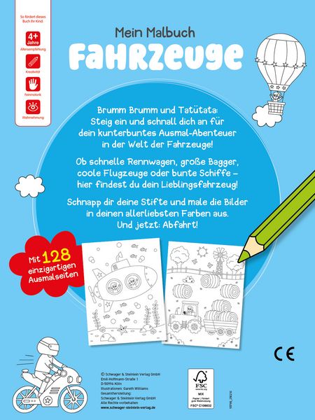 Produktbild: Mein Malbuch Fahrzeuge