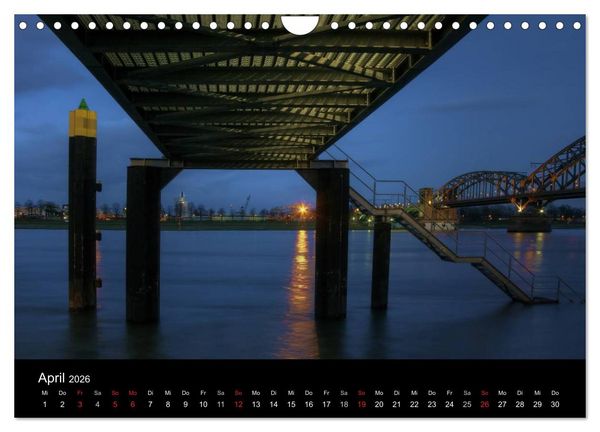 Produktbild: K&ouml;ln bei Nacht (Wandkalender 2026 DIN A4 quer), CALVENDO Monatskalender